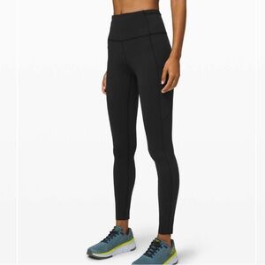 Lululemon Fast and Free High-Rise Tight 28" *Non-Reflective Suede Black